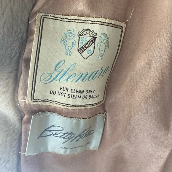 Betty Rose by Glenara Glenoit Vintage Faux Fur Tan Beige Coat Jacket S/M - Picture 2 of 13